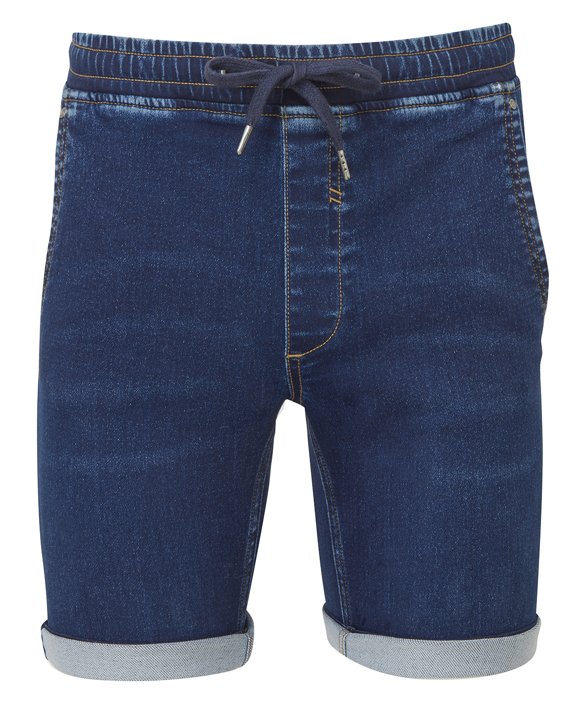 Men’s denim drawstring shorts - Blue