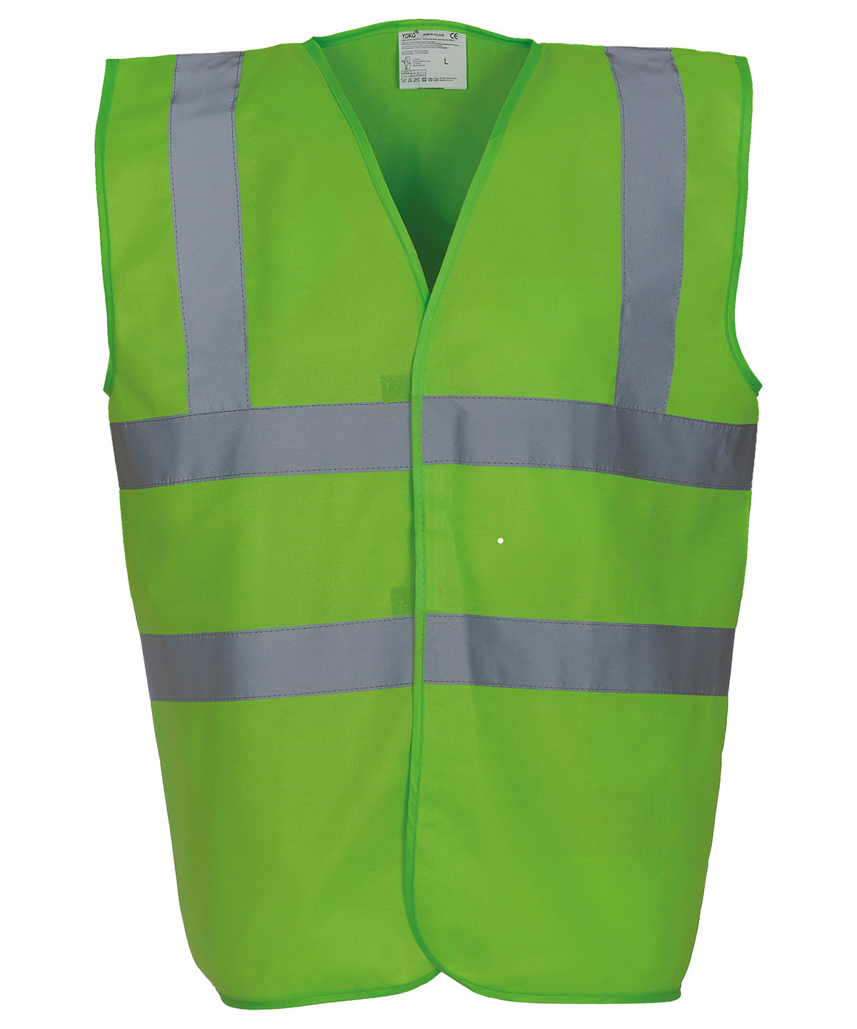 Hi-vis 2-band-and-braces waistcoat (HVW100) - Lime