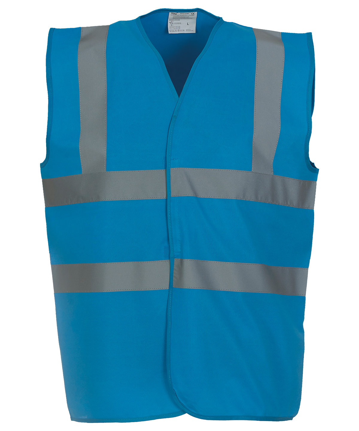 Hi-vis 2-band-and-braces waistcoat (HVW100) - Sapphire