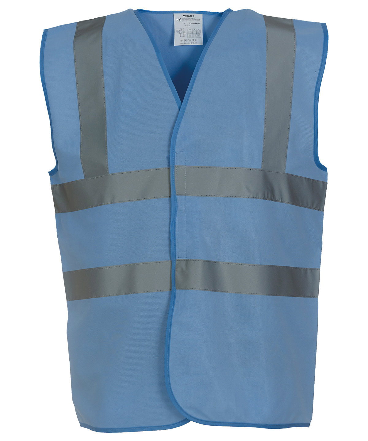 Hi-vis 2-band-and-braces waistcoat (HVW100) - Sky Blue