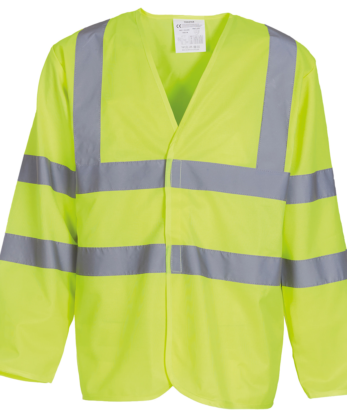Hi-vis long sleeve waistcoat (HVJ200) - Yellow