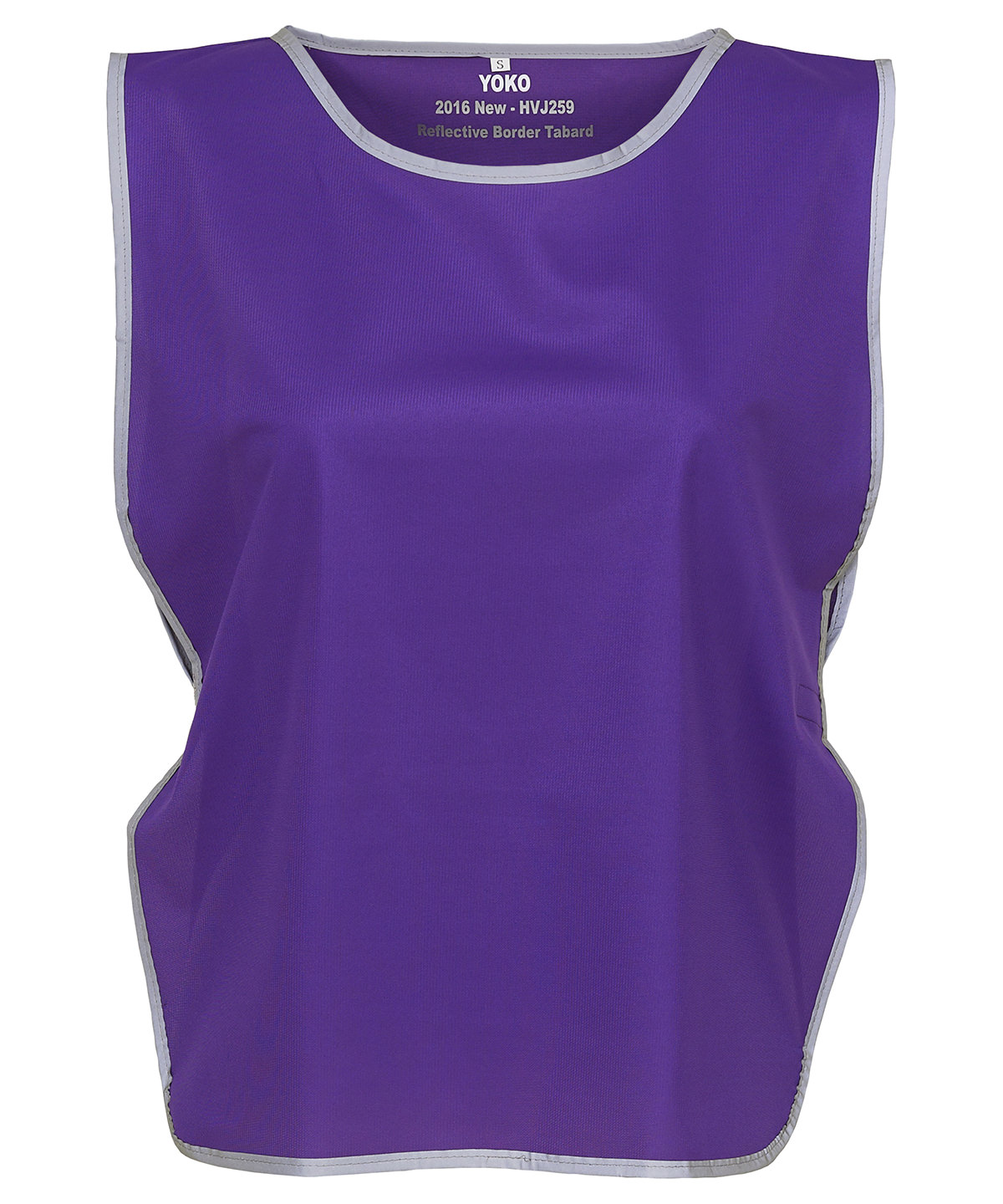 Hi-vis reflective border tabard (HVJ259) - Purple