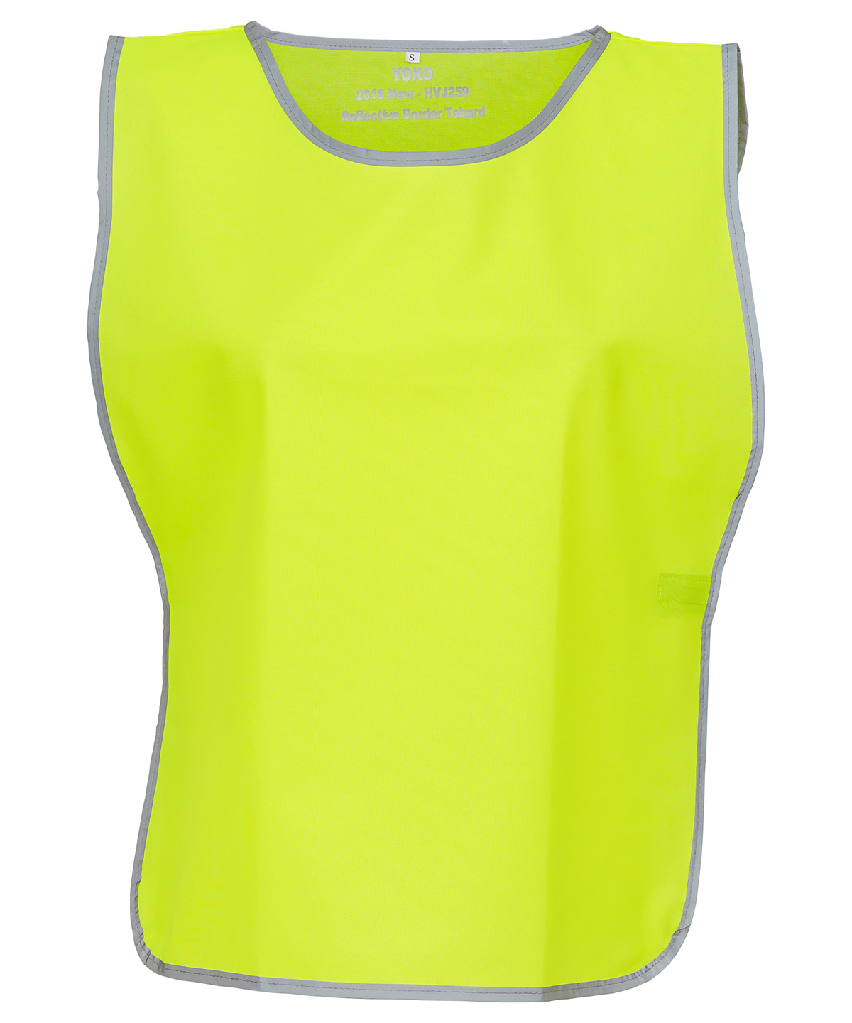 Hi-vis reflective border tabard (HVJ259) - Yellow