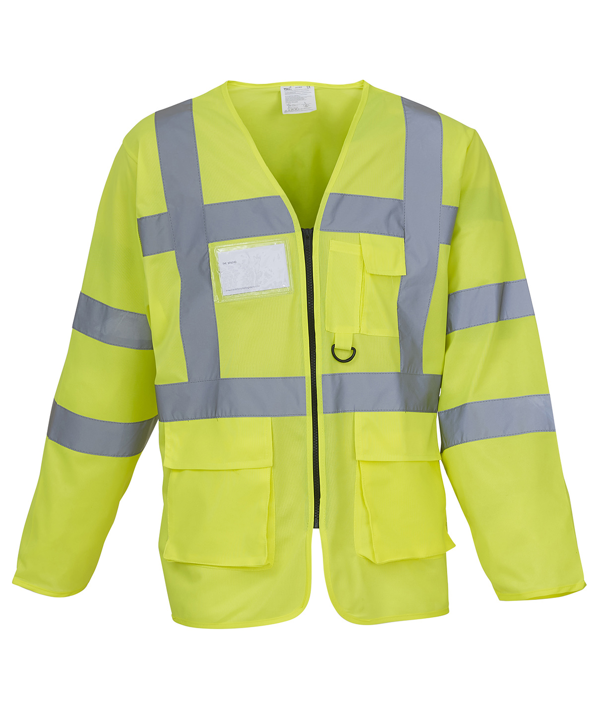 Hi-vis executive long sleeve waistcoat (HVJ800) - Yellow