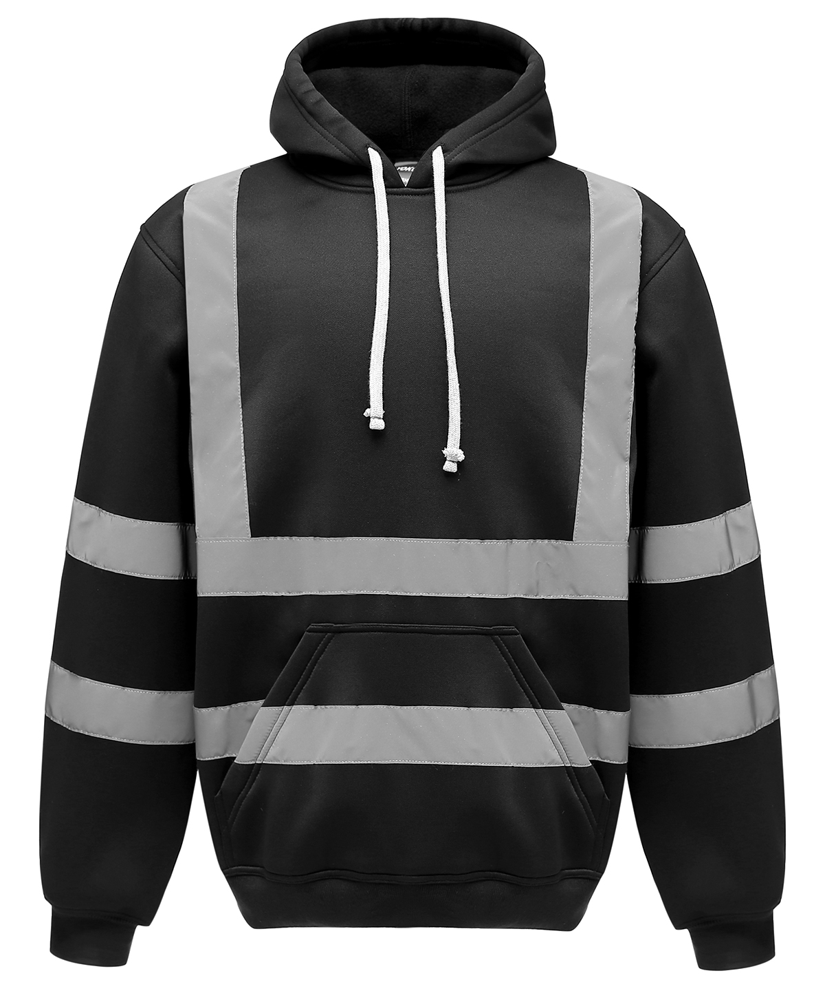 Yoko Hi-Vis Zip Hoodie - Black
