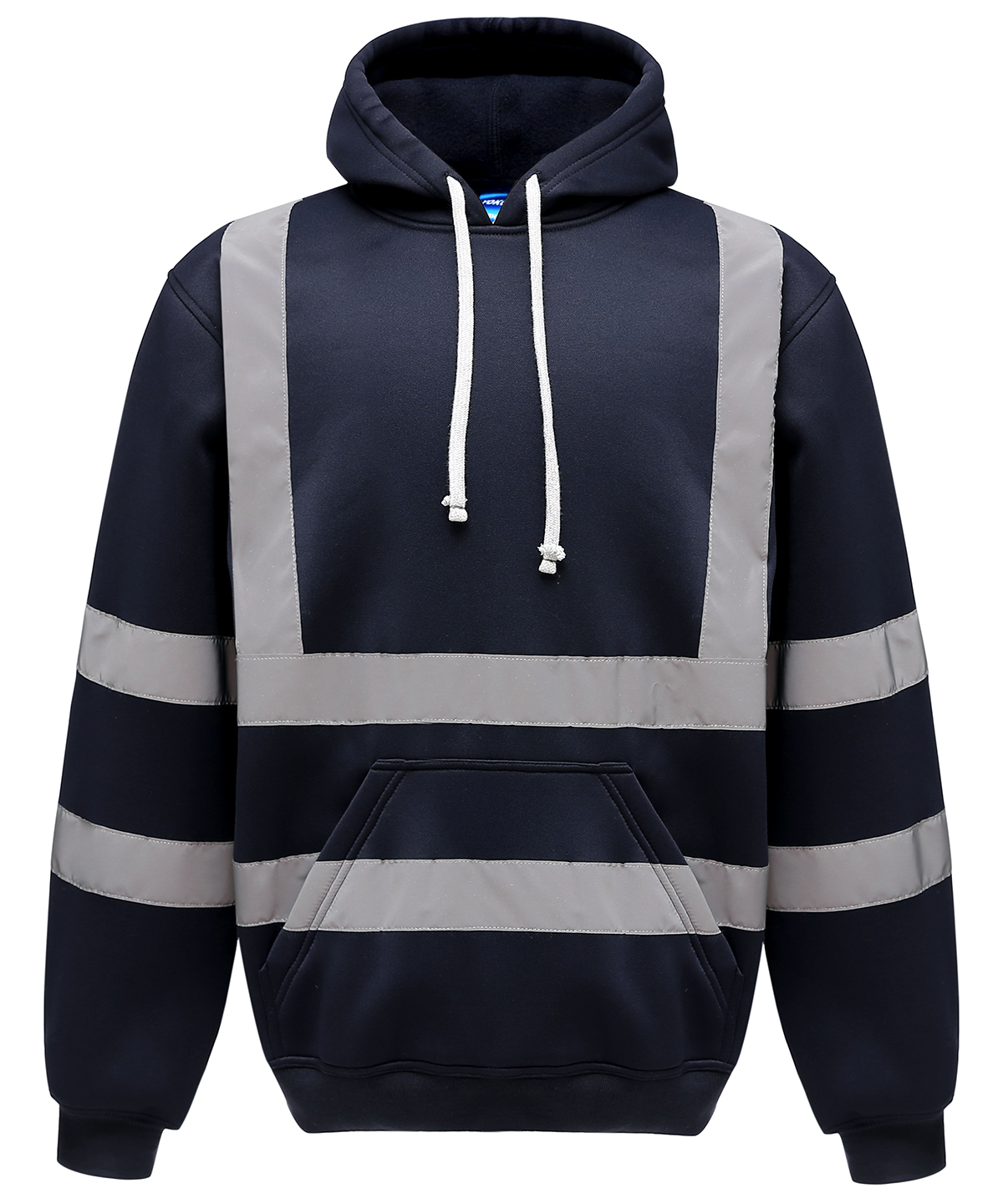 Yoko Hi-Vis Zip Hoodie - Navy