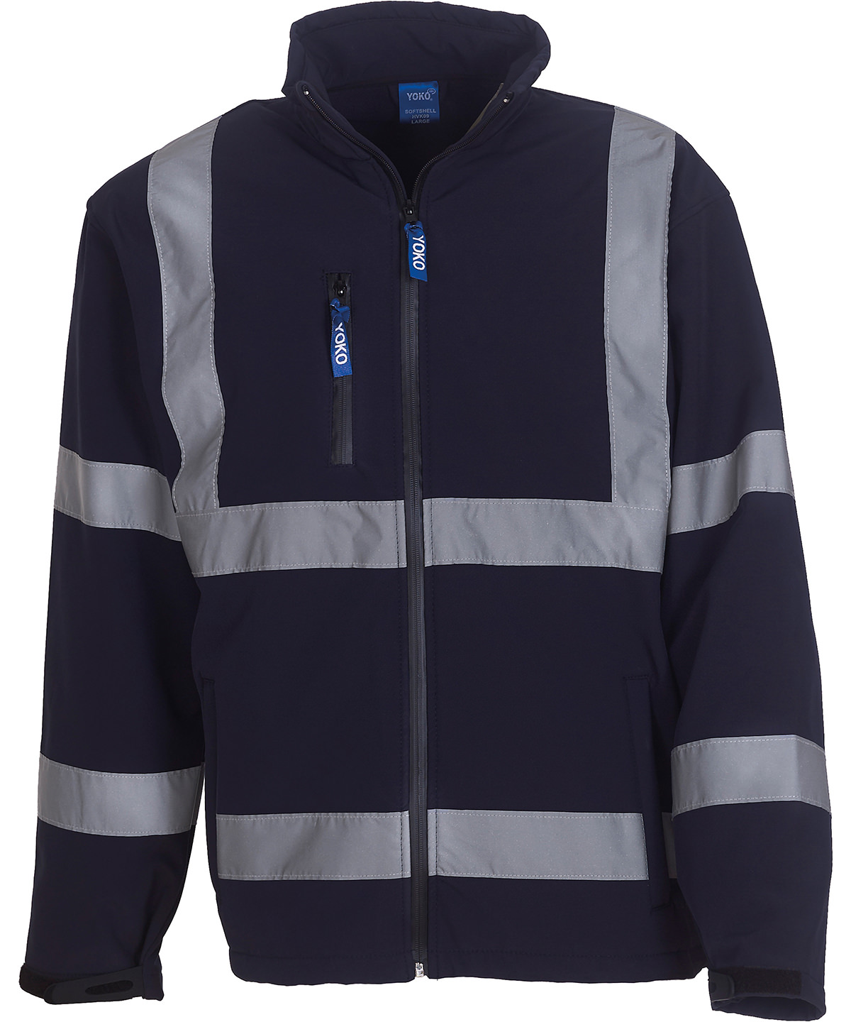 Hi-vis softshell jacket (HVK09) - Navy