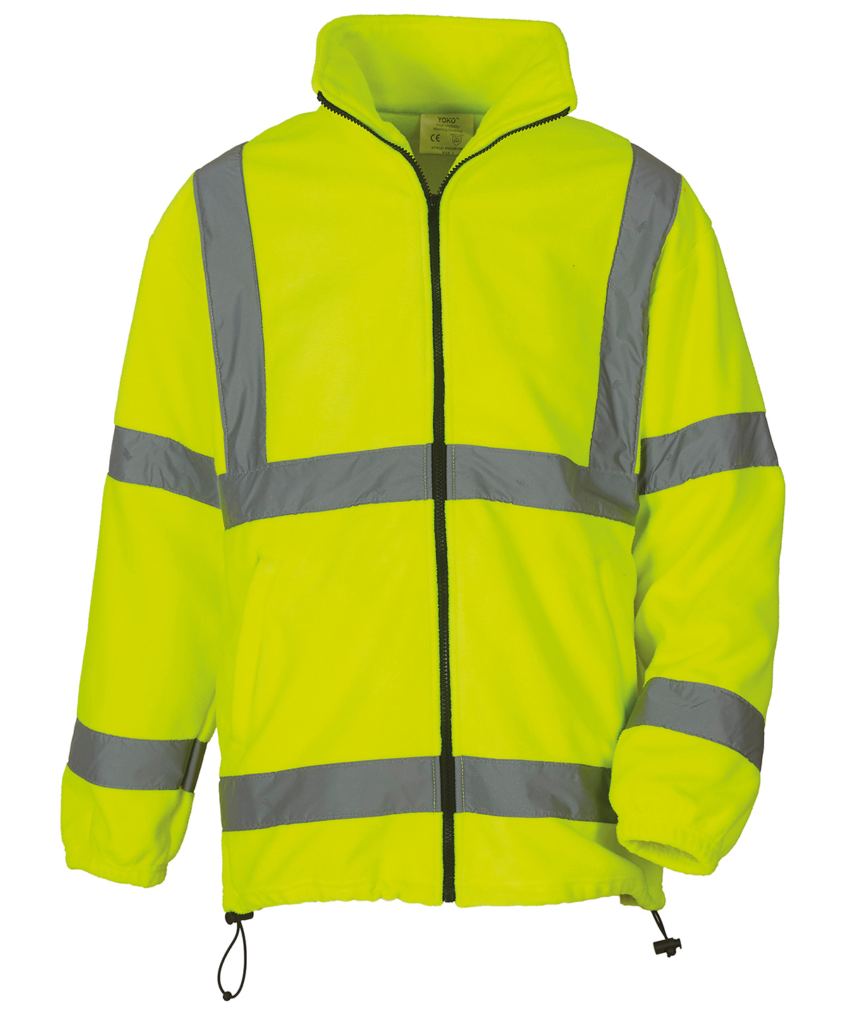 Hi-vis heavyweight fleece jacket (HVK08) - Yellow