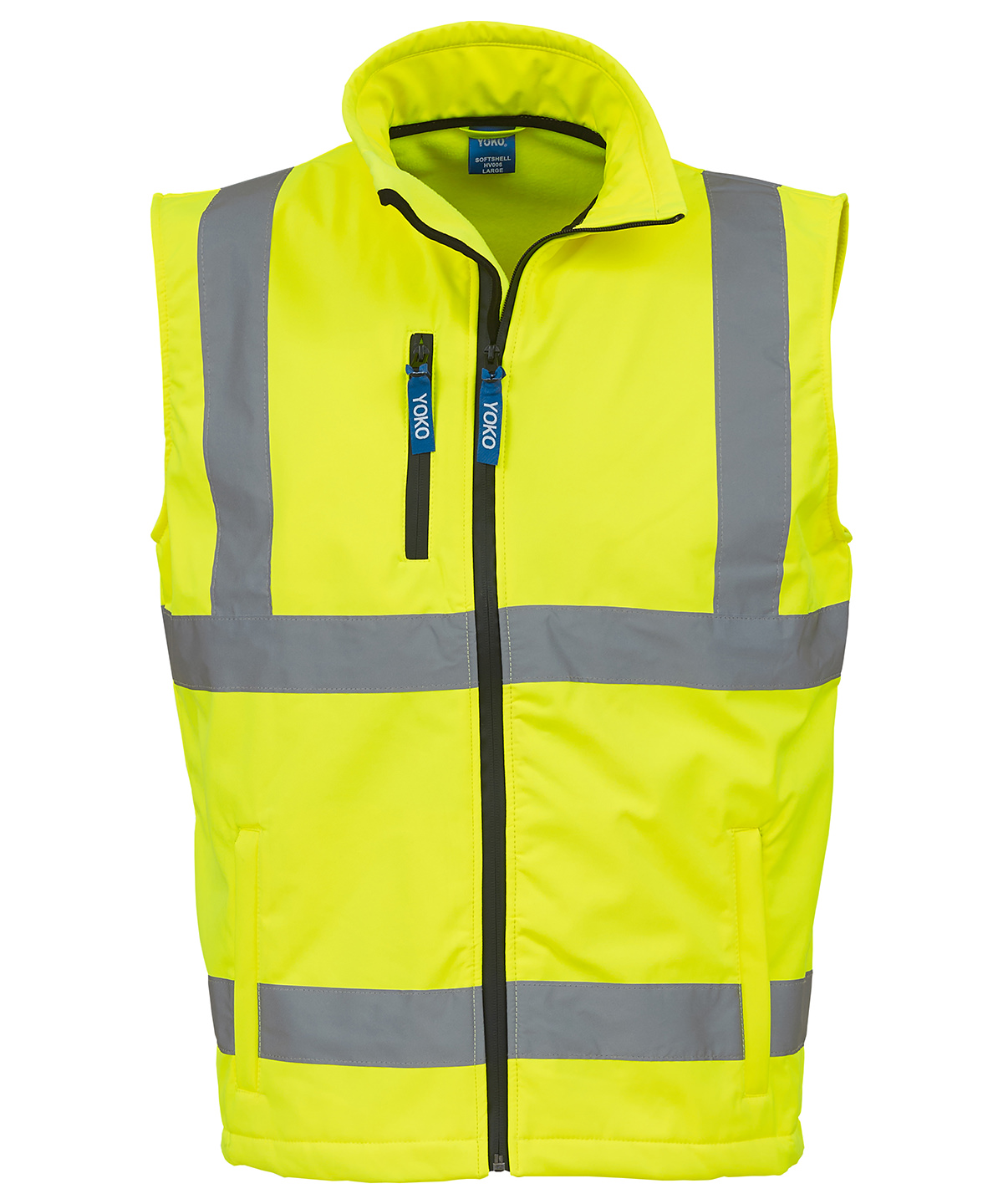 Hi-vis softshell gilet (HV006) - Yellow