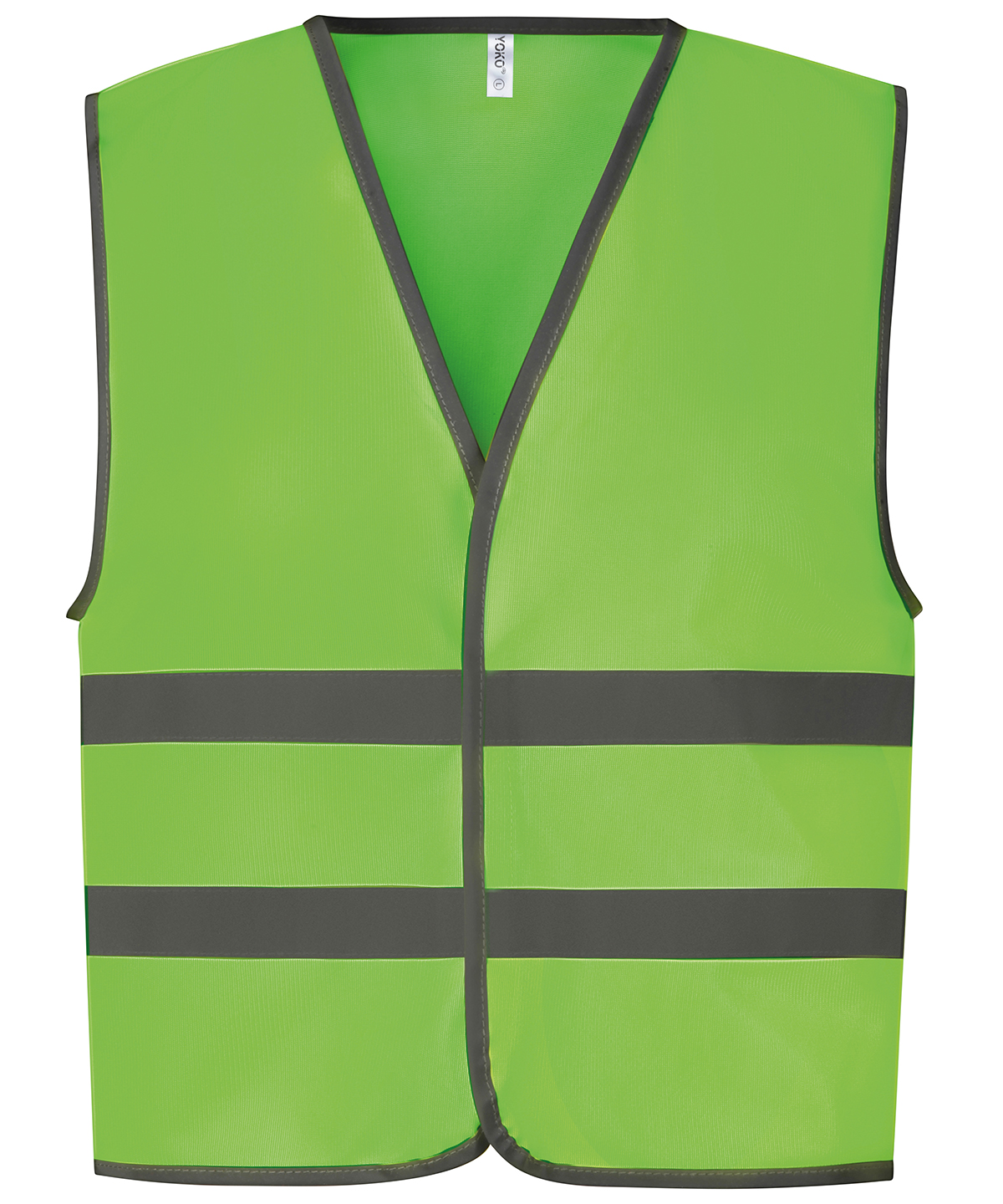 Yoko Hi-Vis Two Band and Braces Waistcoat - Lime