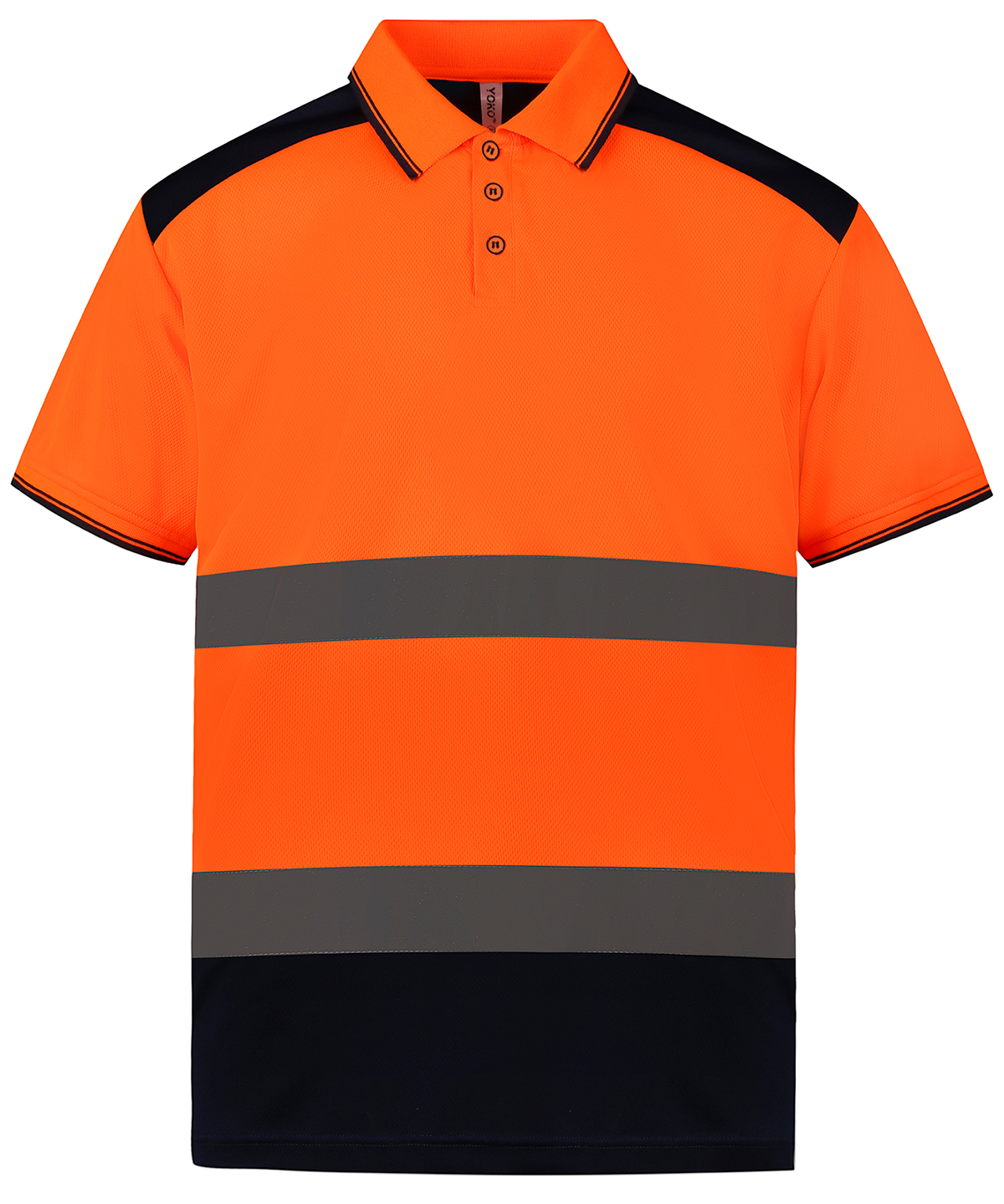 Yoko Top Cool Open Mesh Waistcoat - Orange/Navy