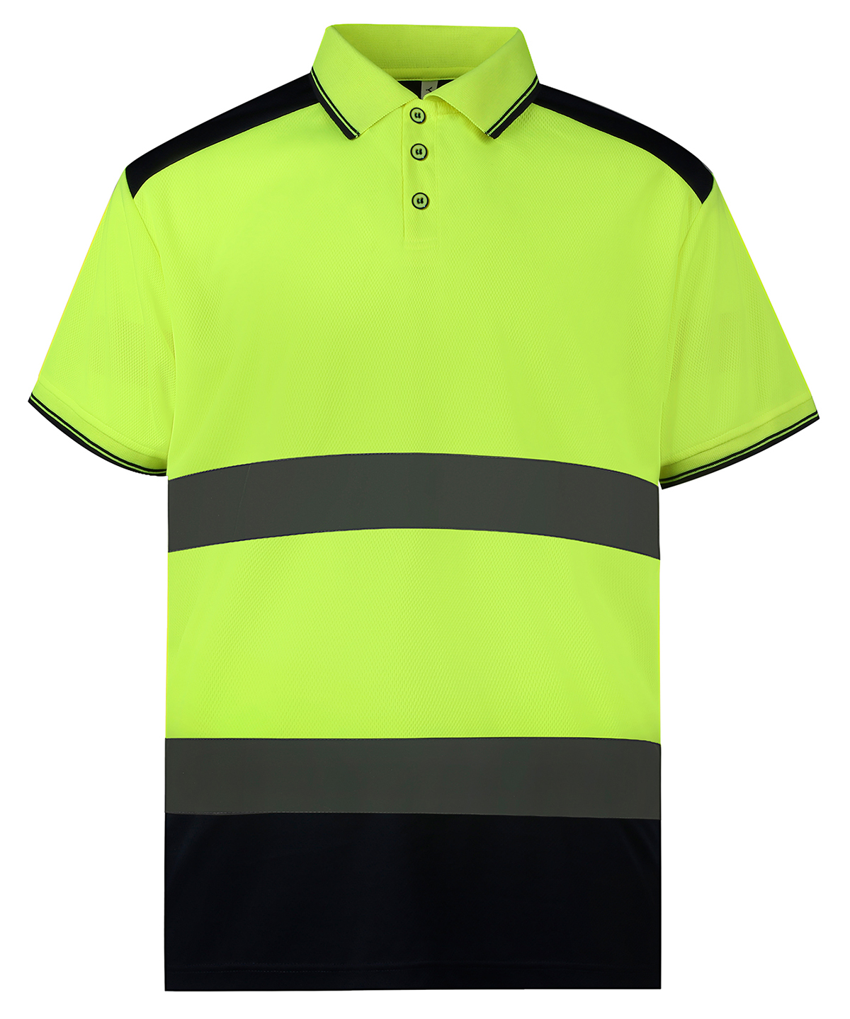 Yoko Top Cool Open Mesh Waistcoat - Yellow/Navy