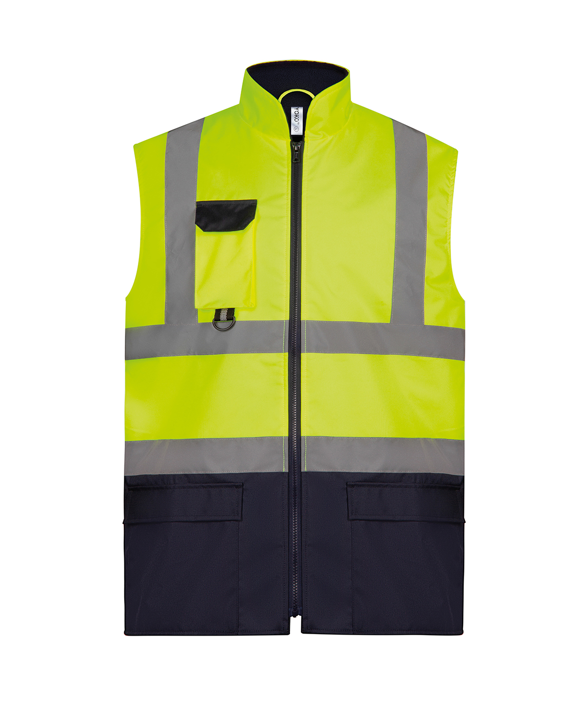 Yoko Hi-Vis Long Sleeve Jacket - Yellow/Navy
