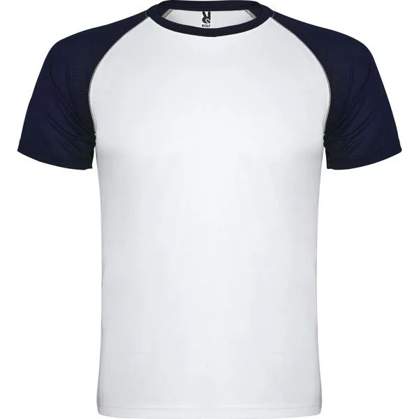 Indianapolis Technical T Shirt - White/Navy Blue