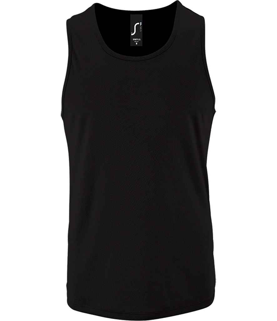 SOL'S Sporty Performance Tank Top - Black