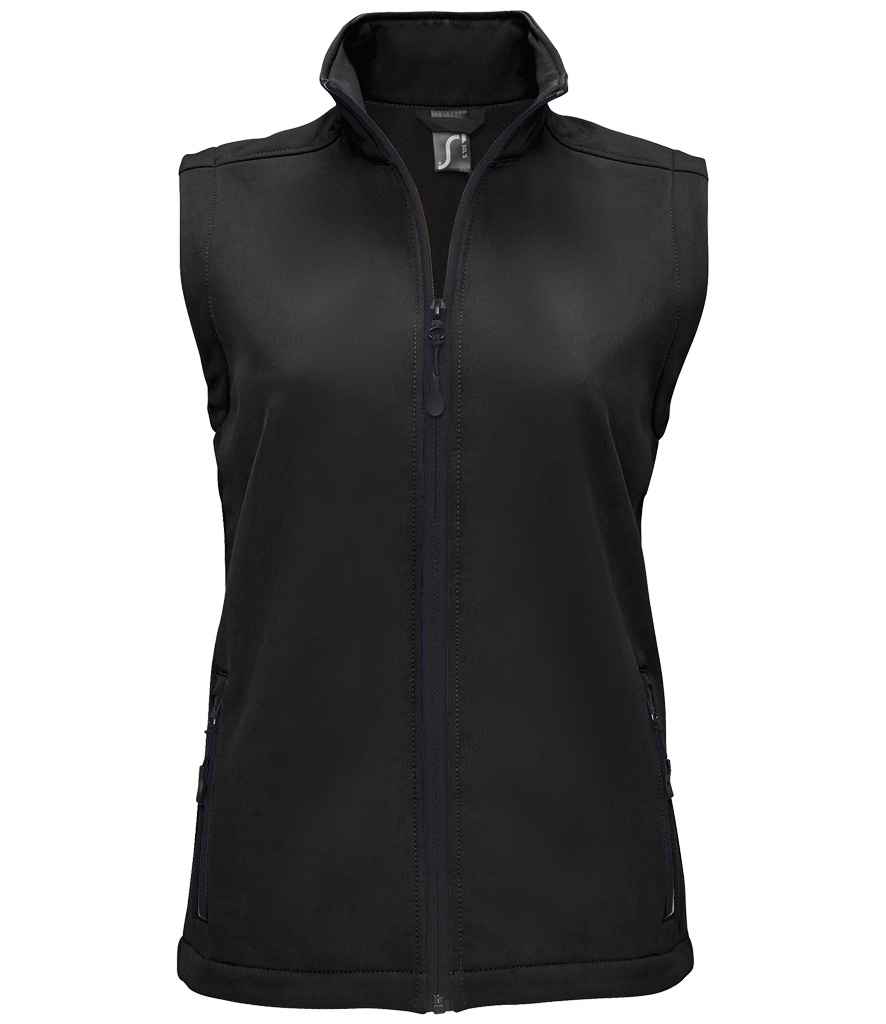 SOL'S Ladies Race Soft Shell Bodywarmer - Black