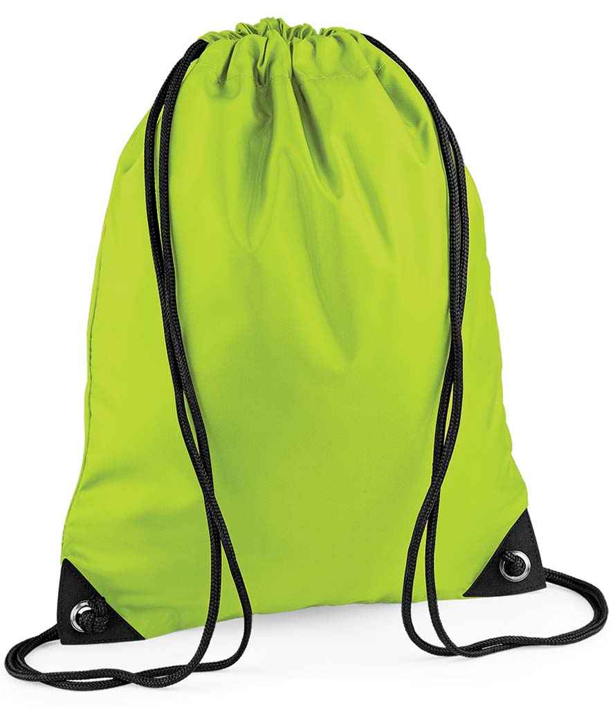 BagBase Premium Gymsac - Lime Green