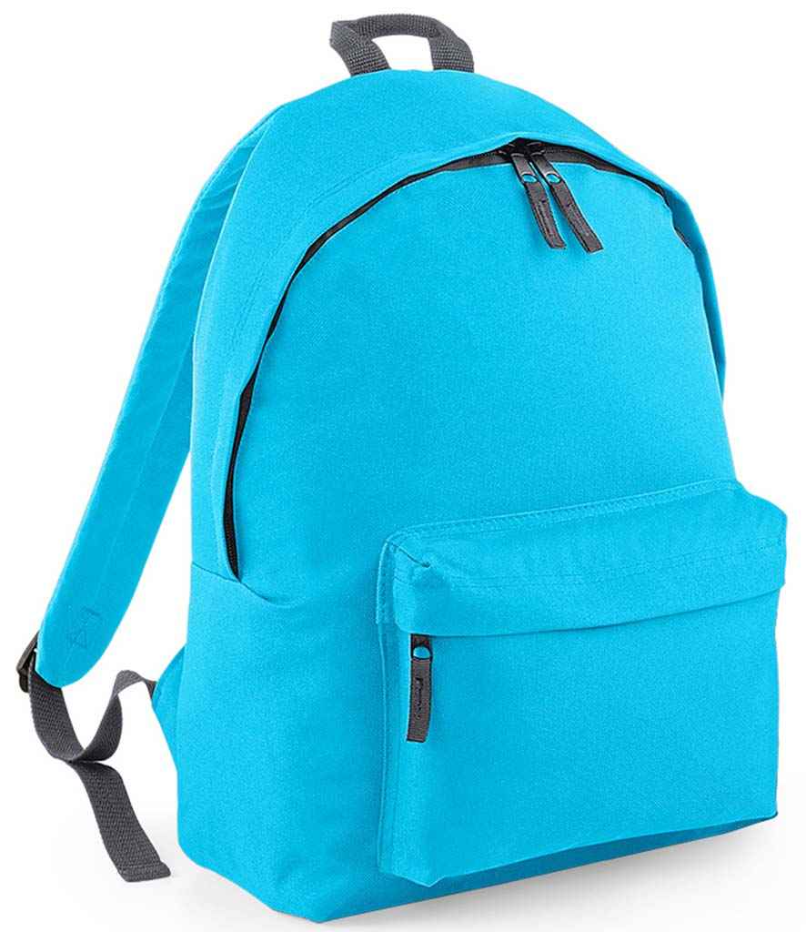 BagBase Original Fashion Backpack - Surf Blue/Graphite Grey