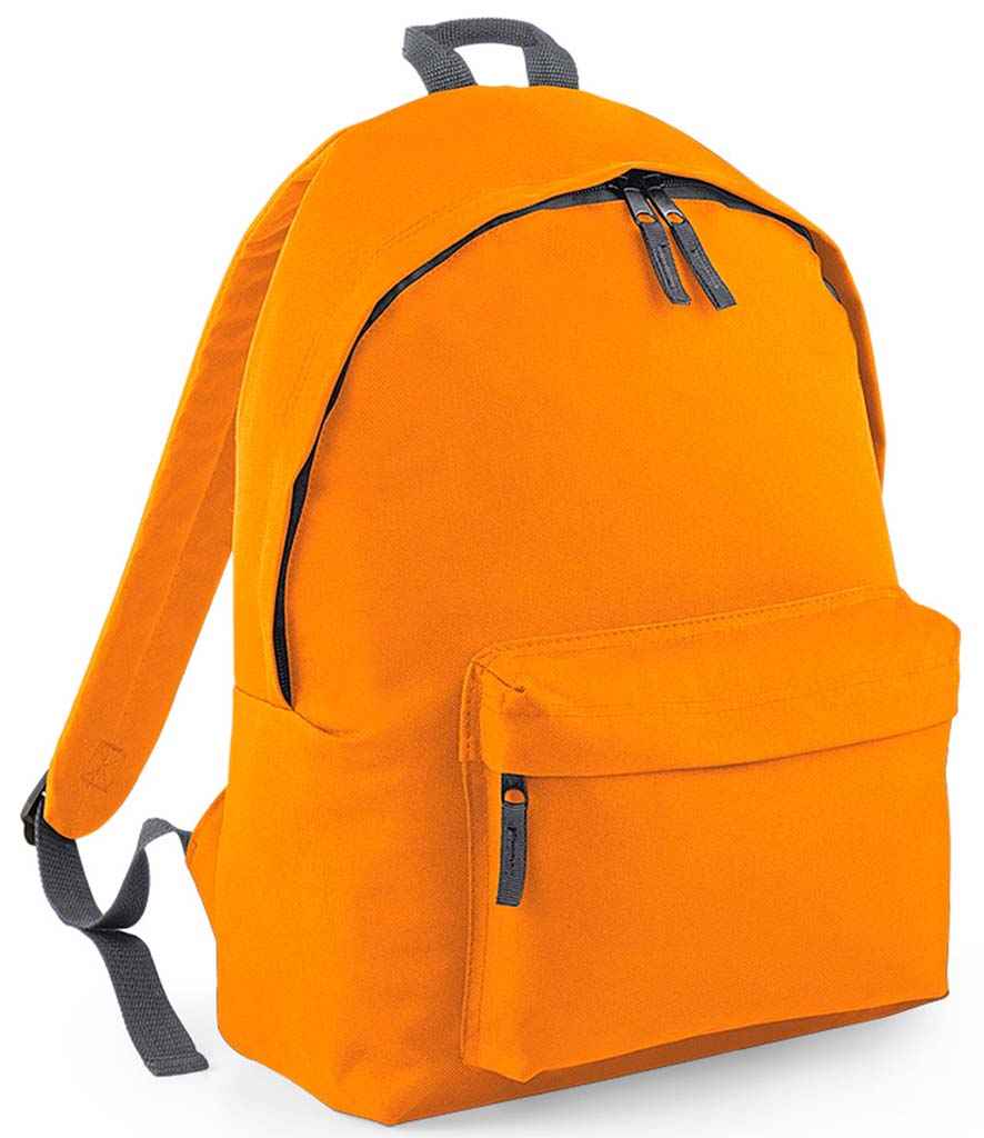 BagBase Original Fashion Backpack - Orange/Graphite Grey