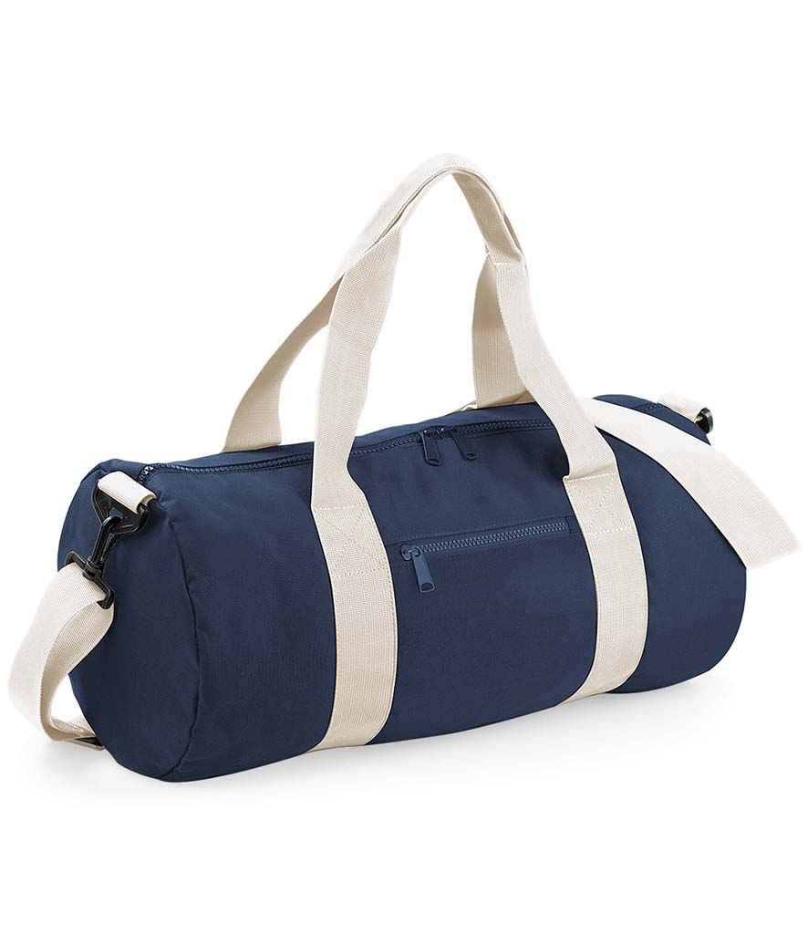 BagBase Original Barrel Bag - French Navy/Off White