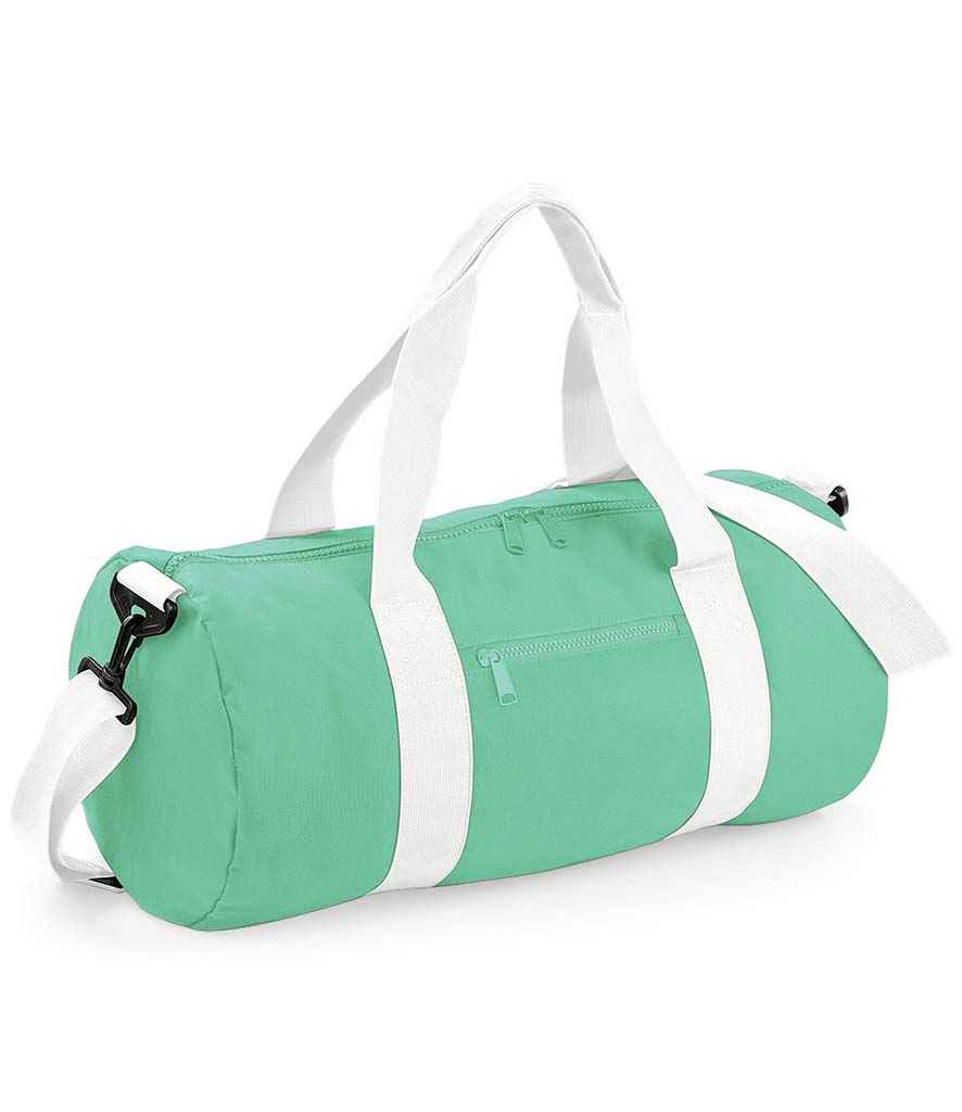 BagBase Original Barrel Bag - Mint/White
