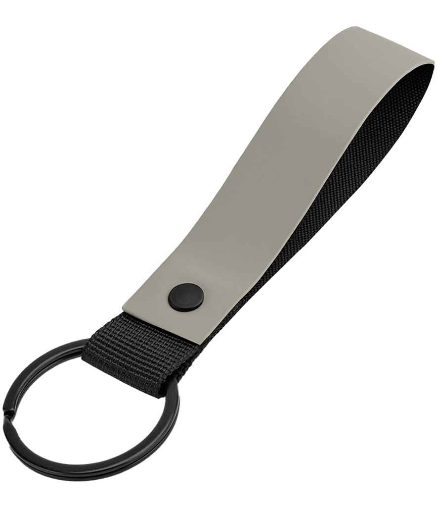 BagBase Matte PU Key Ring - Clay