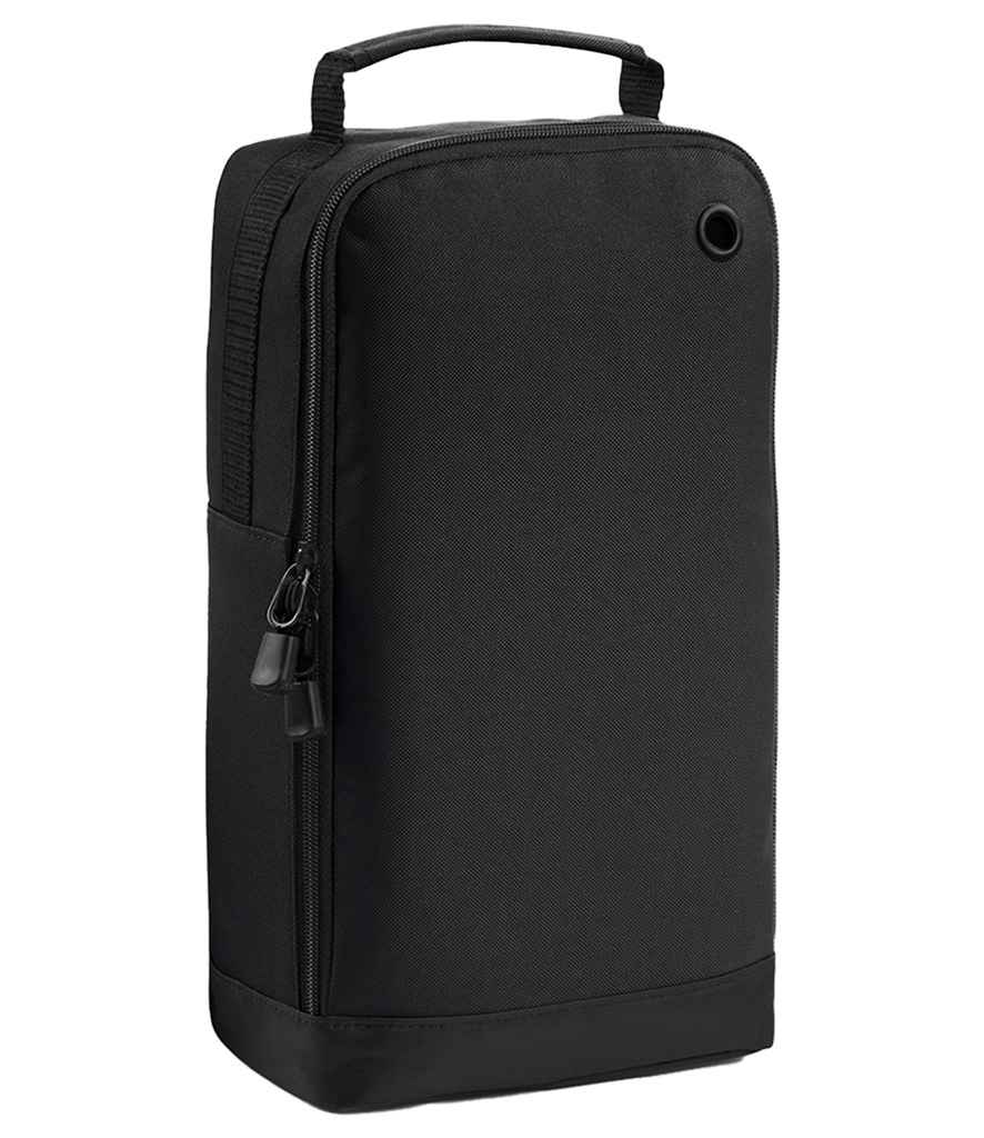 BagBase Athleisure Sports Shoe/Accessory Bag - Black/Black