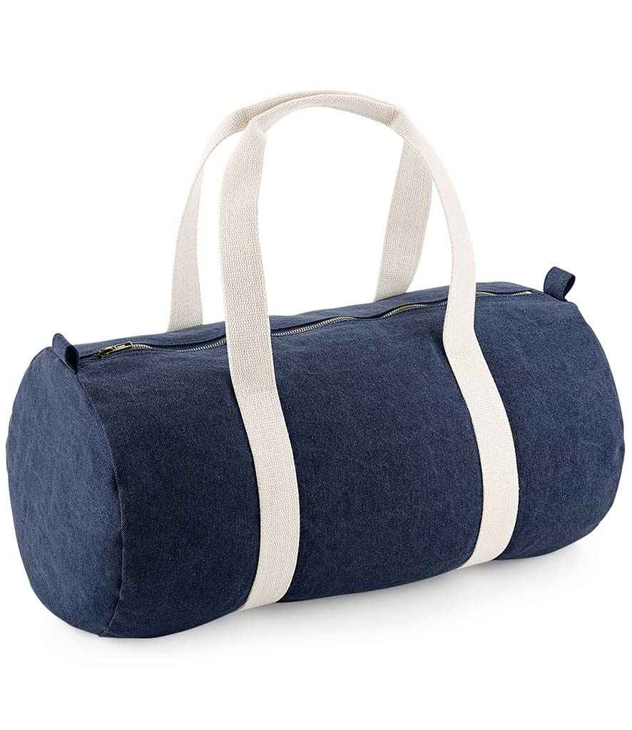 BagBase Denim Barrel Bag - Denim Blue