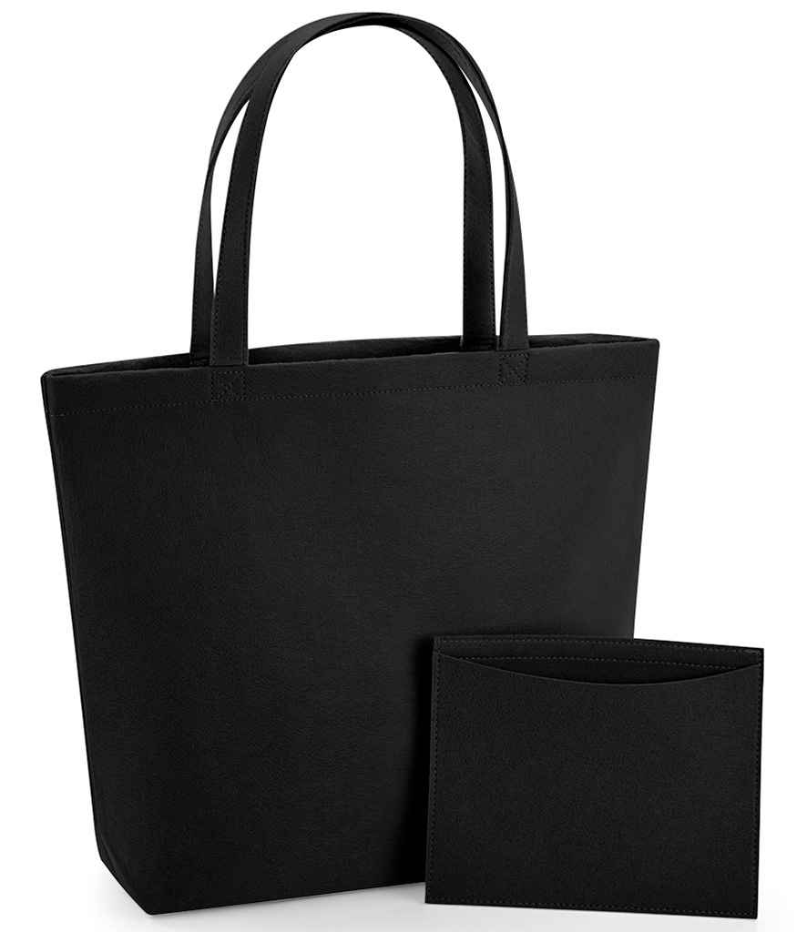 BagBase Felt Shopper - Black