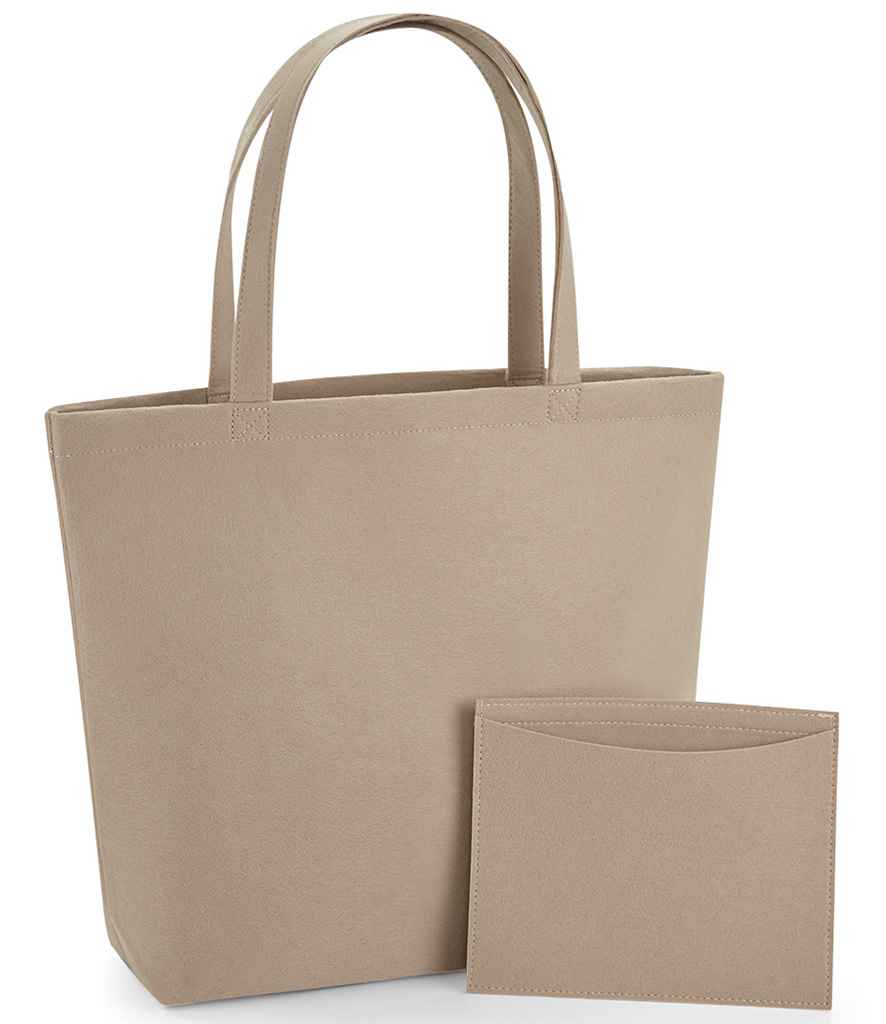 BagBase Felt Shopper - Sand