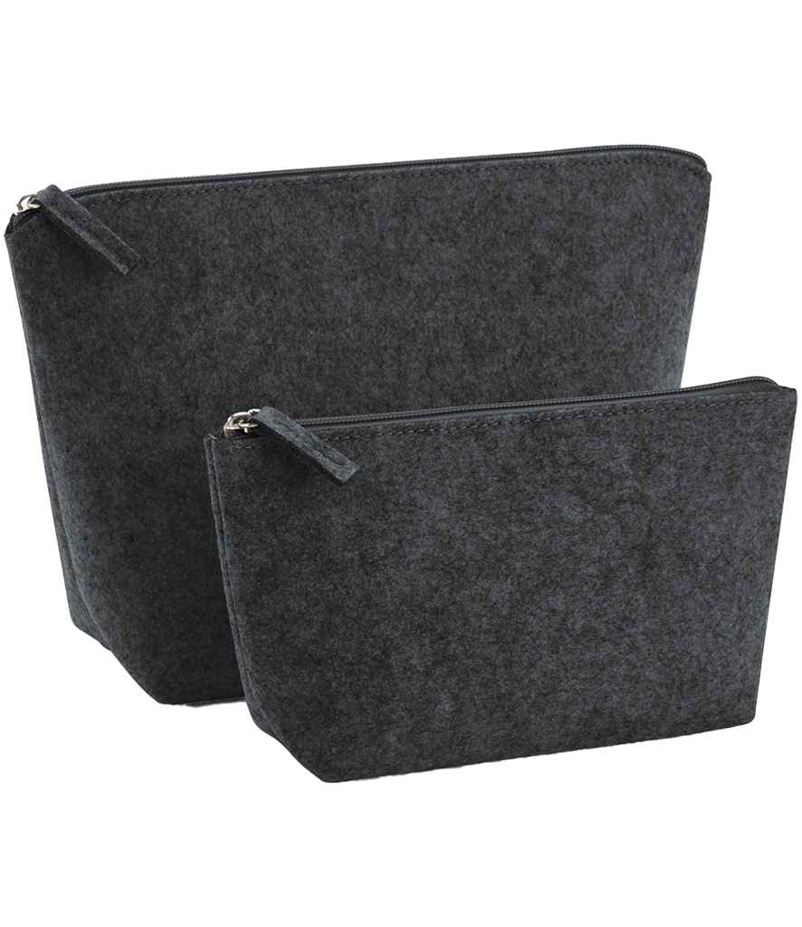BagBase Felt Accessory Bag - Charcoal Melange