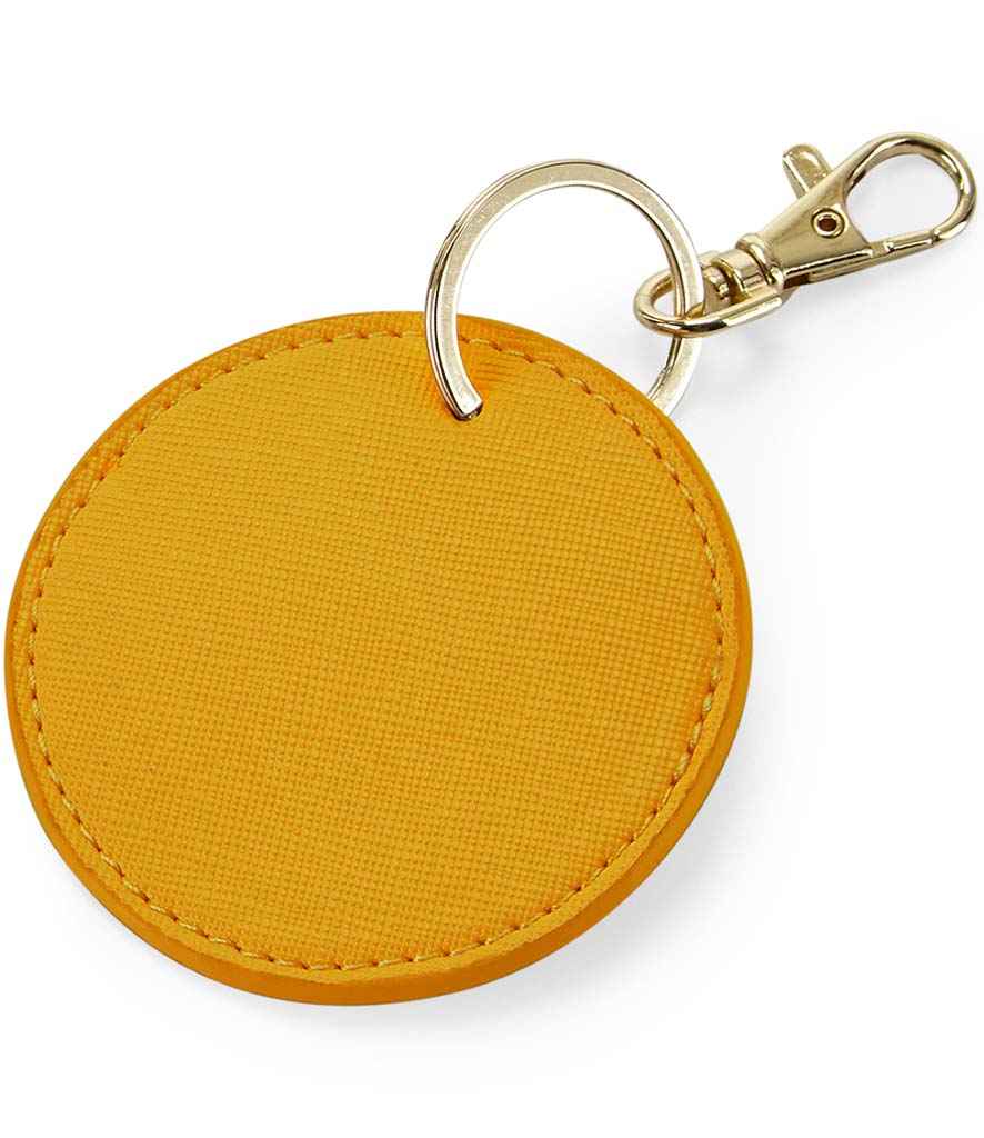 BagBase Boutique Circular Key Clip - Mustard