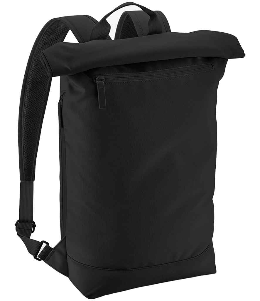BagBase Simplicity Roll-Top Backpack Lite - Black