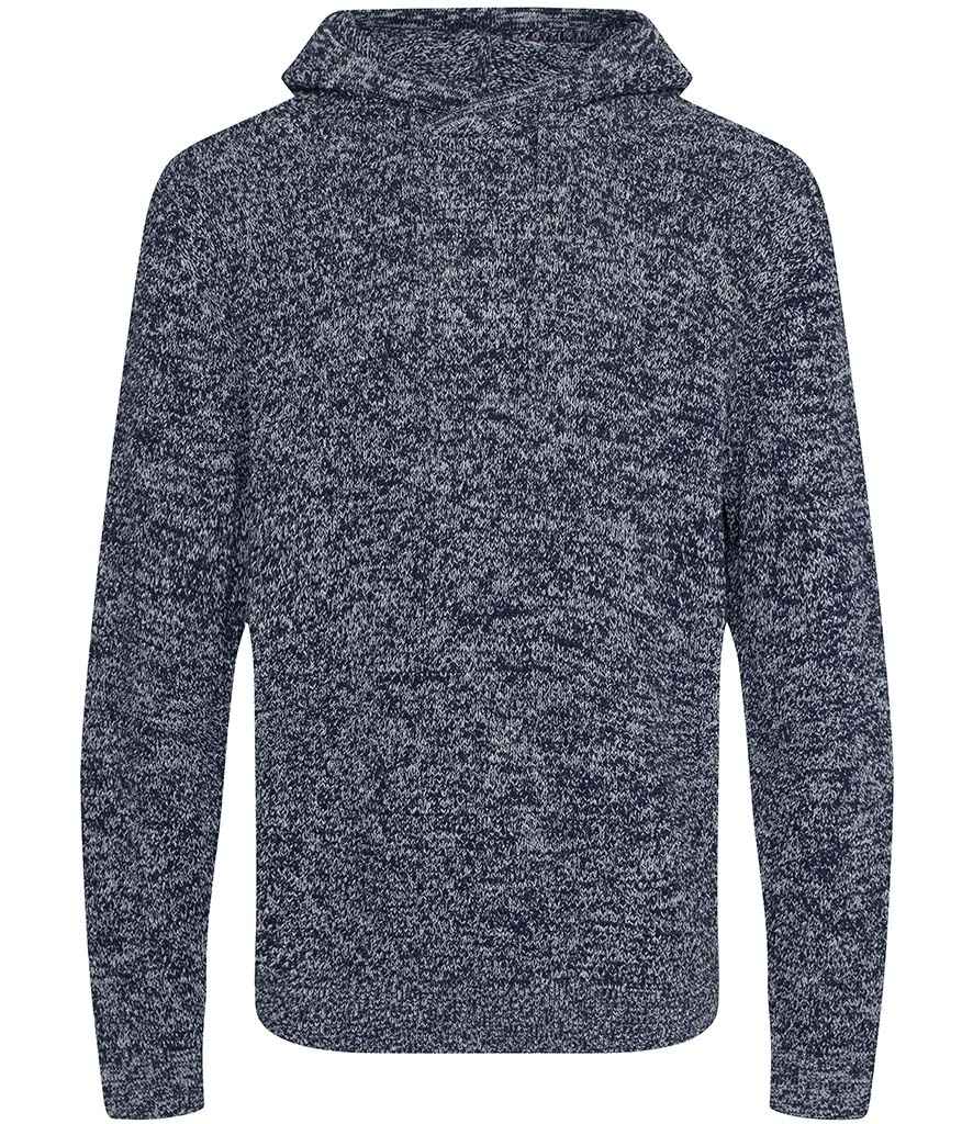 Ecologie Unisex Iguazu Sustainable Knitted Hoodie - Navy/Heather Grey