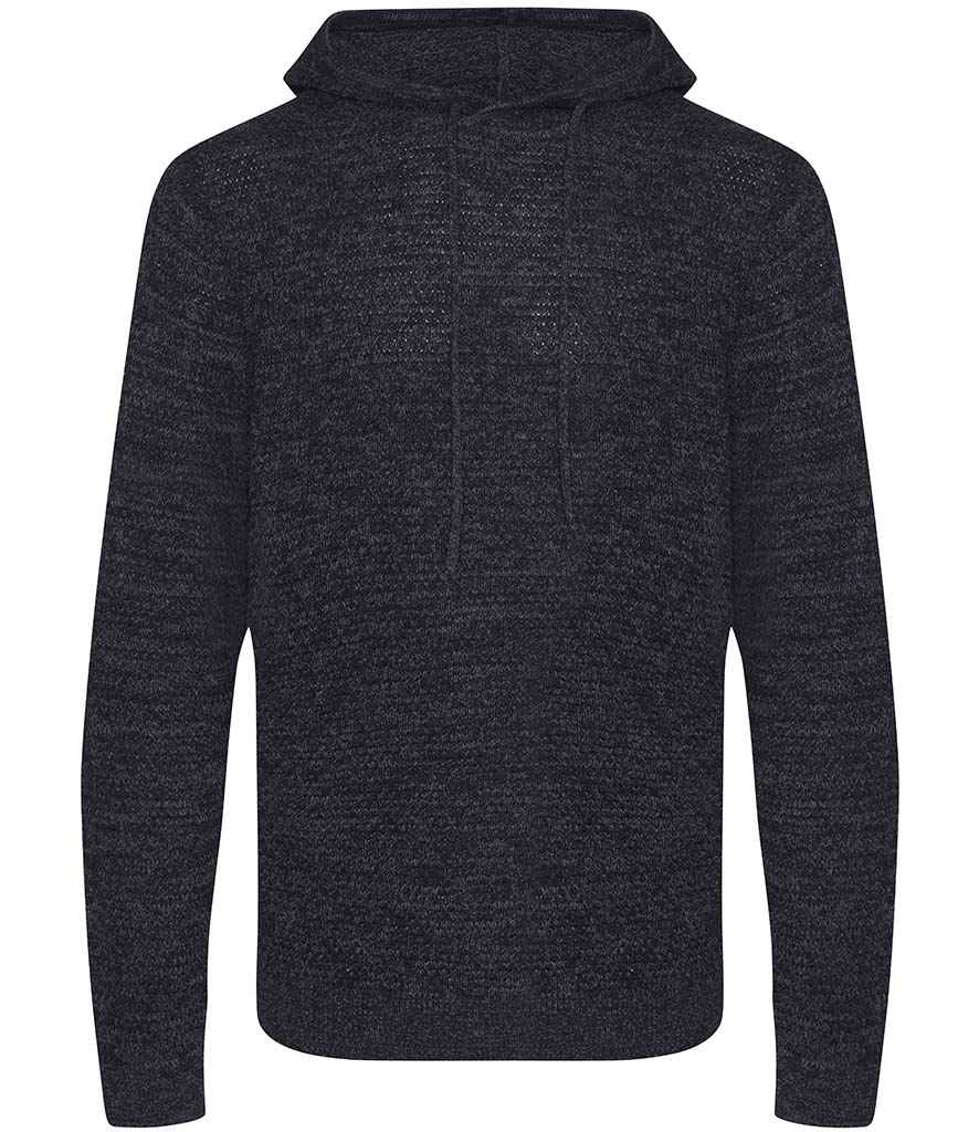 Ecologie Unisex Iguazu Sustainable Knitted Hoodie - Charcoal/Black