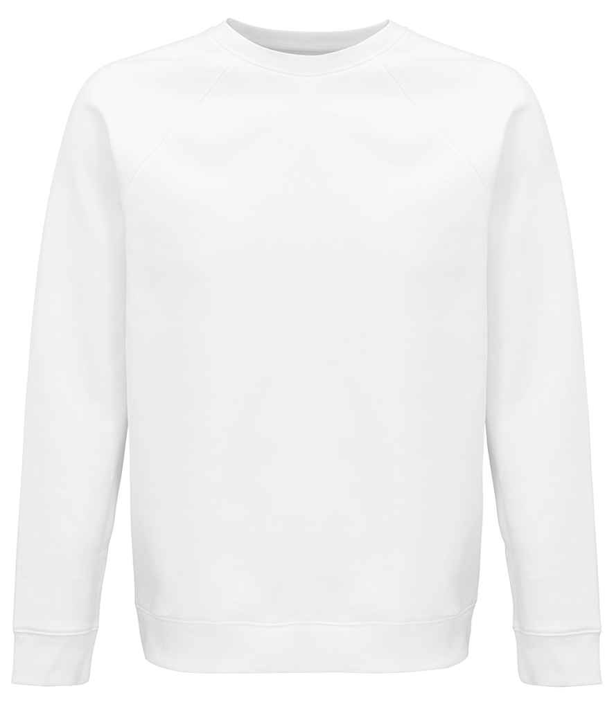 SOL'S Unisex Space Organic Raglan Sweatshirt - White