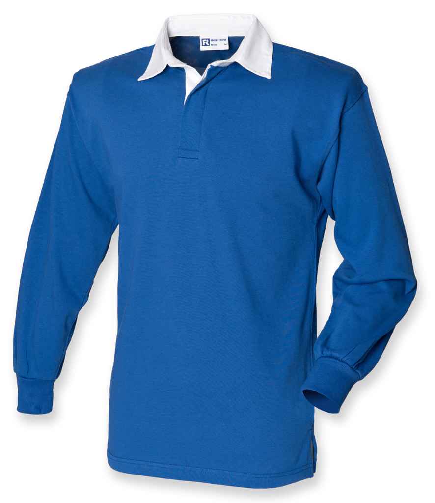 Front Row Classic Rugby Shirt - Royal Blue/White