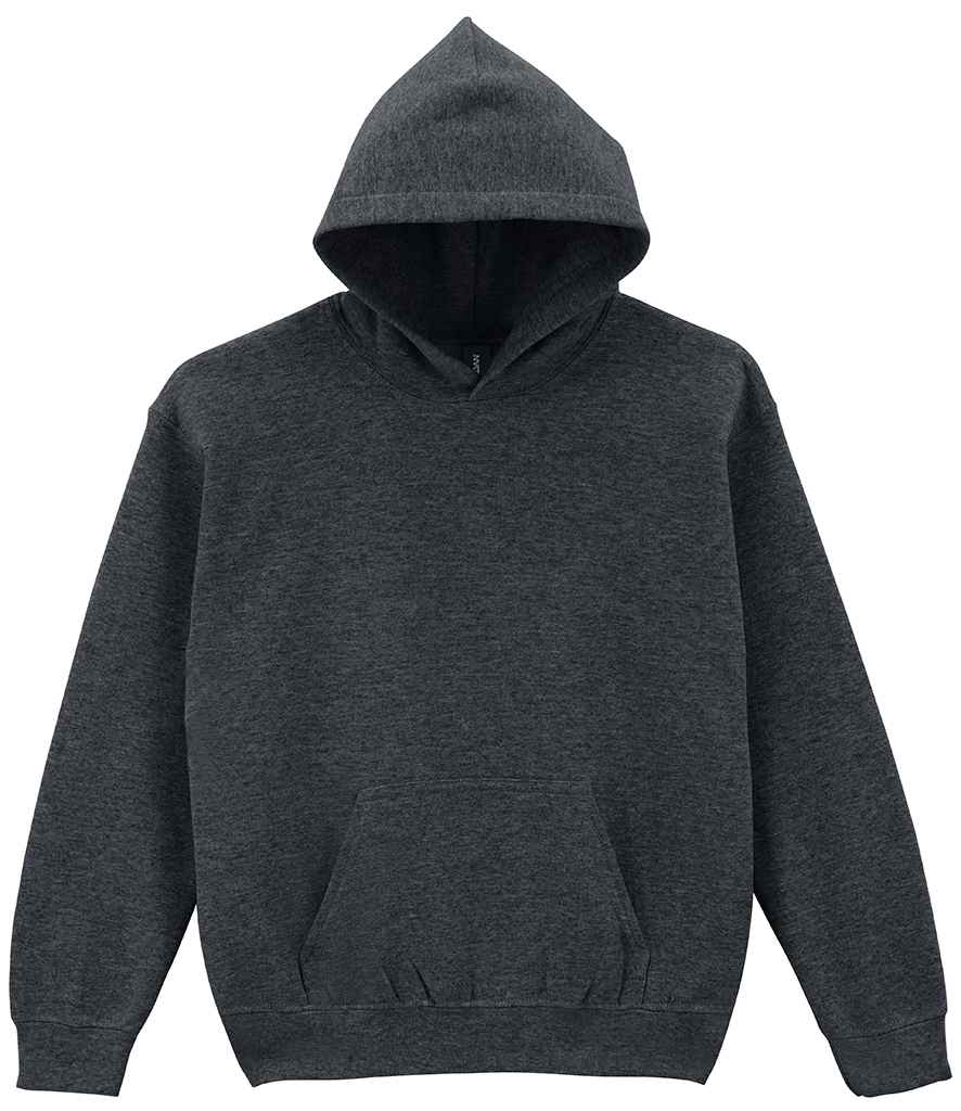 Gildan Kids Heavy Blend™ Hooded Sweatshirt - Fan Charcoal Heather