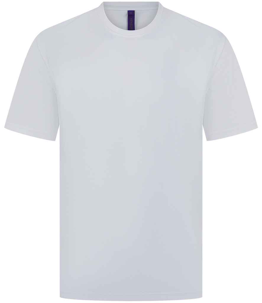 Henbury Unisex Coolplus® Wicking Piqué T-Shirt - White