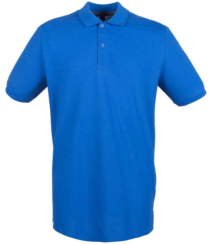 Henbury Modern Fit Cotton Piqué Polo Shirt - Royal Blue
