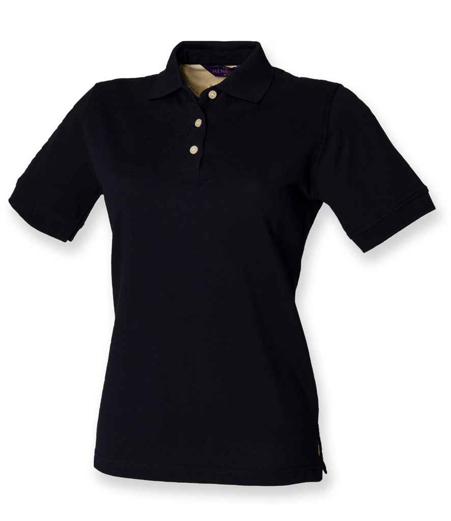 Henbury Ladies Classic Cotton Piqué Polo Shirt - Navy