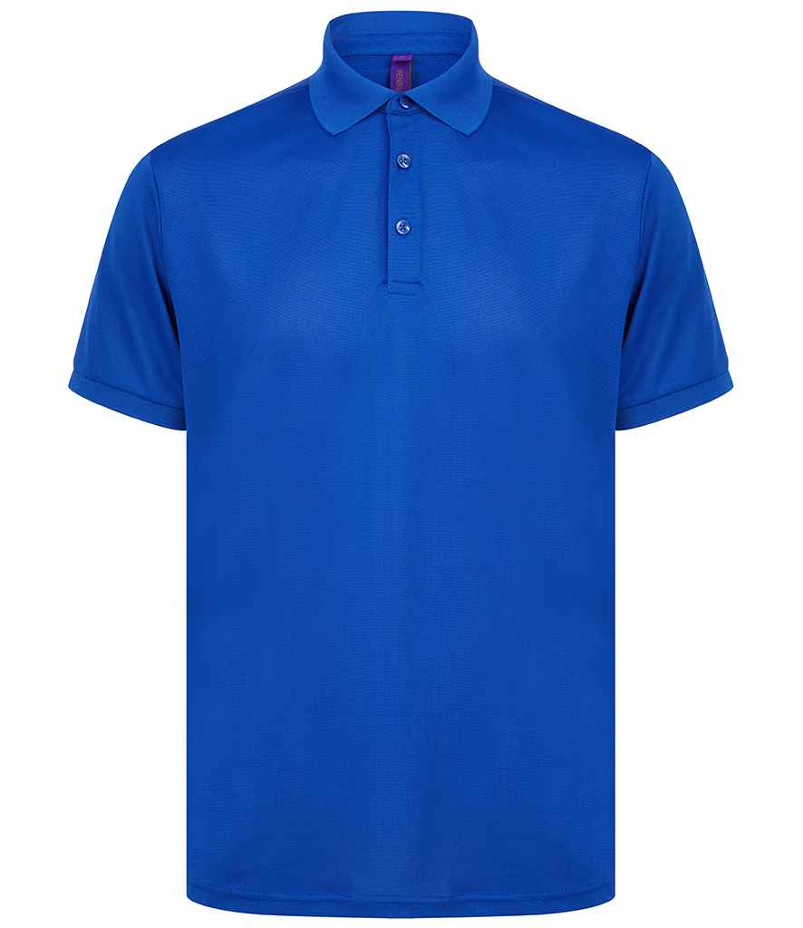 Henbury Recycled Polyester Piqué Polo Shirt - Royal Blue