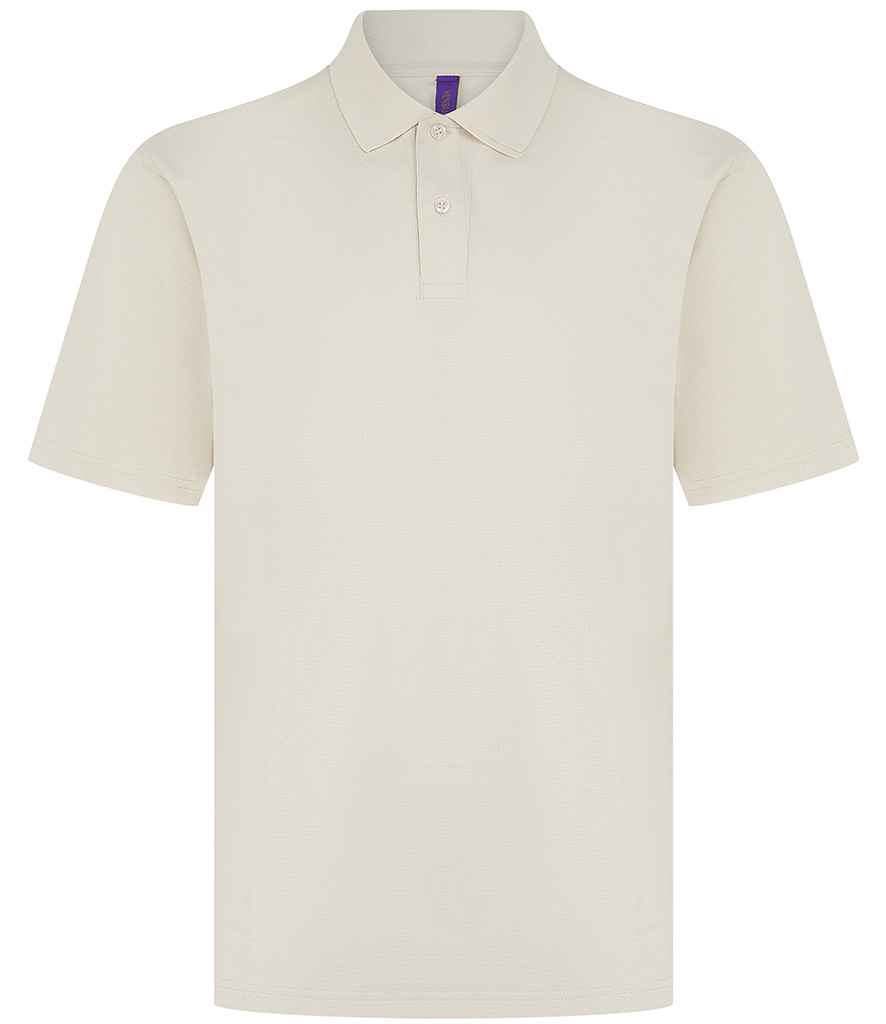Henbury Coolplus® Wicking Piqué Polo Shirt - Natural