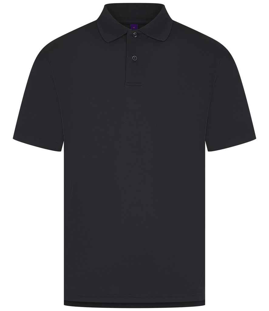 Henbury Coolplus® Wicking Piqué Polo Shirt - Navy