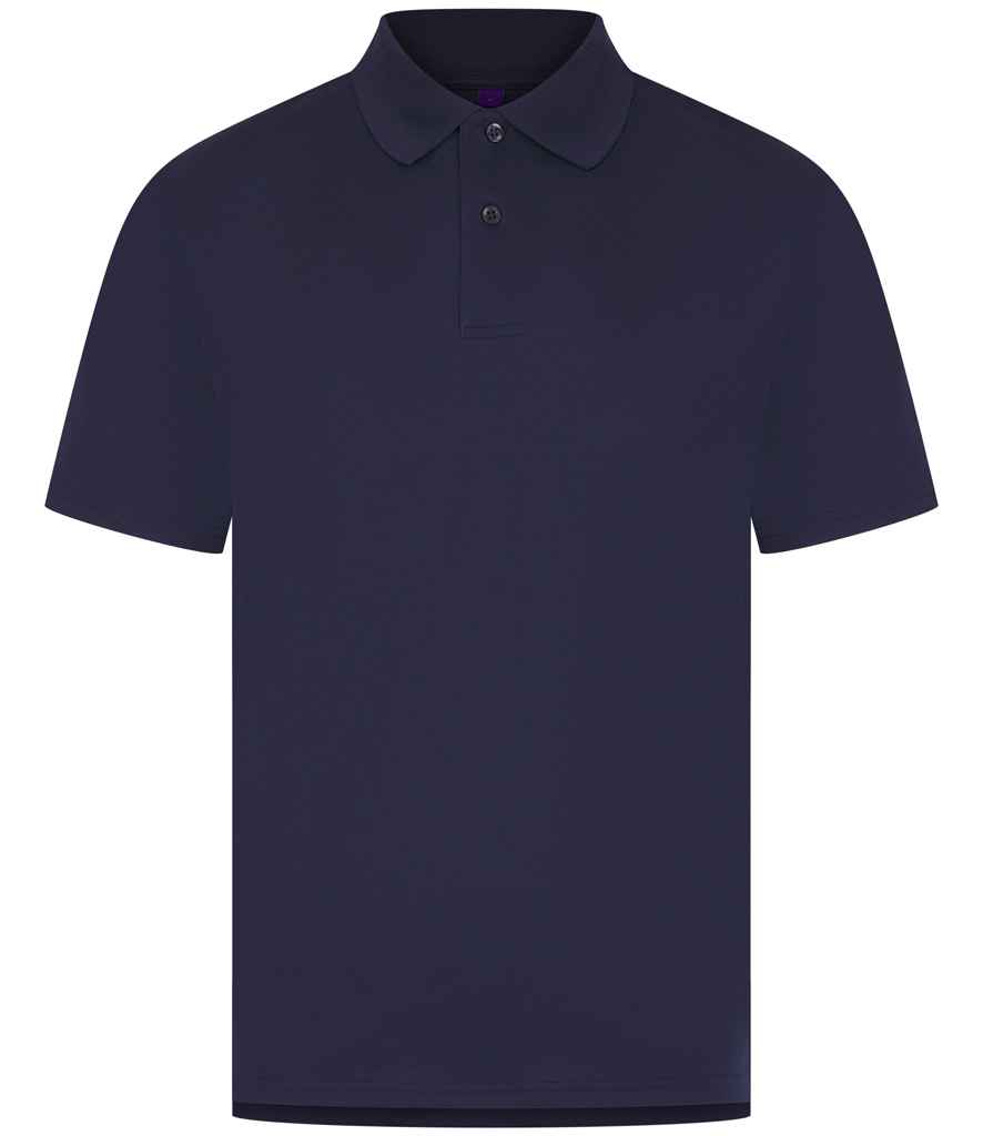 Henbury Coolplus® Wicking Piqué Polo Shirt - Oxford Navy