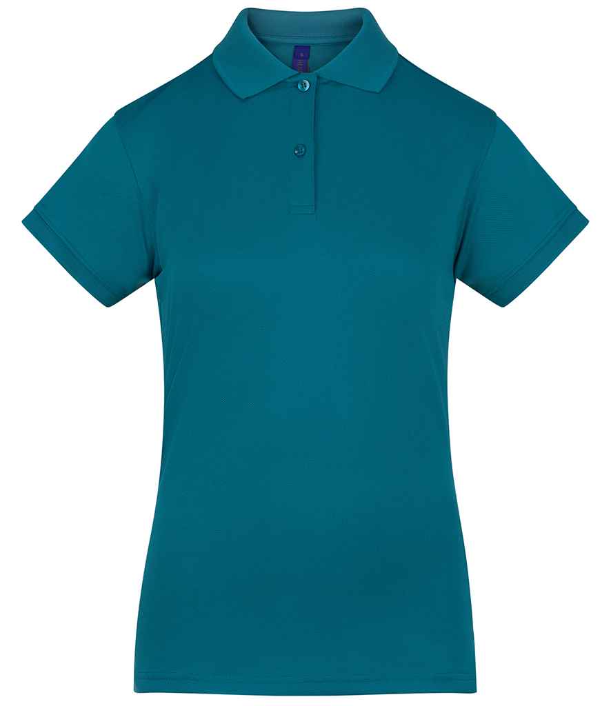 Henbury Ladies Coolplus® Wicking Piqué Polo Shirt - Teal