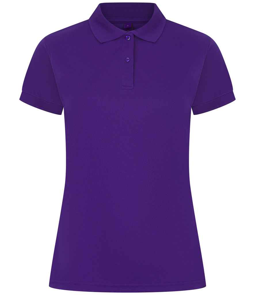 Henbury Ladies Coolplus® Wicking Piqué Polo Shirt - Bright Purple