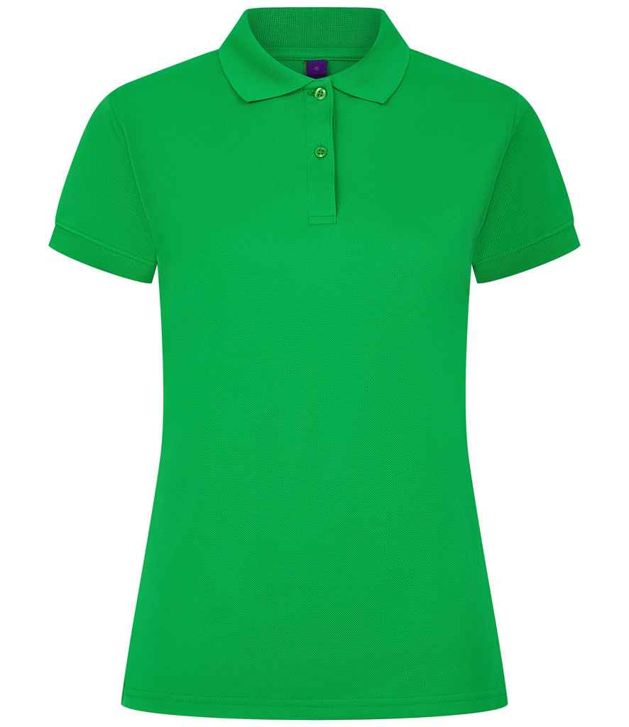 Henbury Ladies Coolplus® Wicking Piqué Polo Shirt - Kelly Green