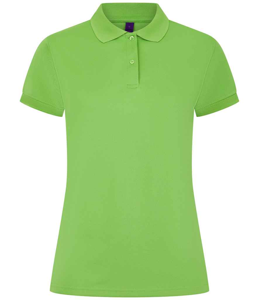 Henbury Ladies Coolplus® Wicking Piqué Polo Shirt - Lime Green