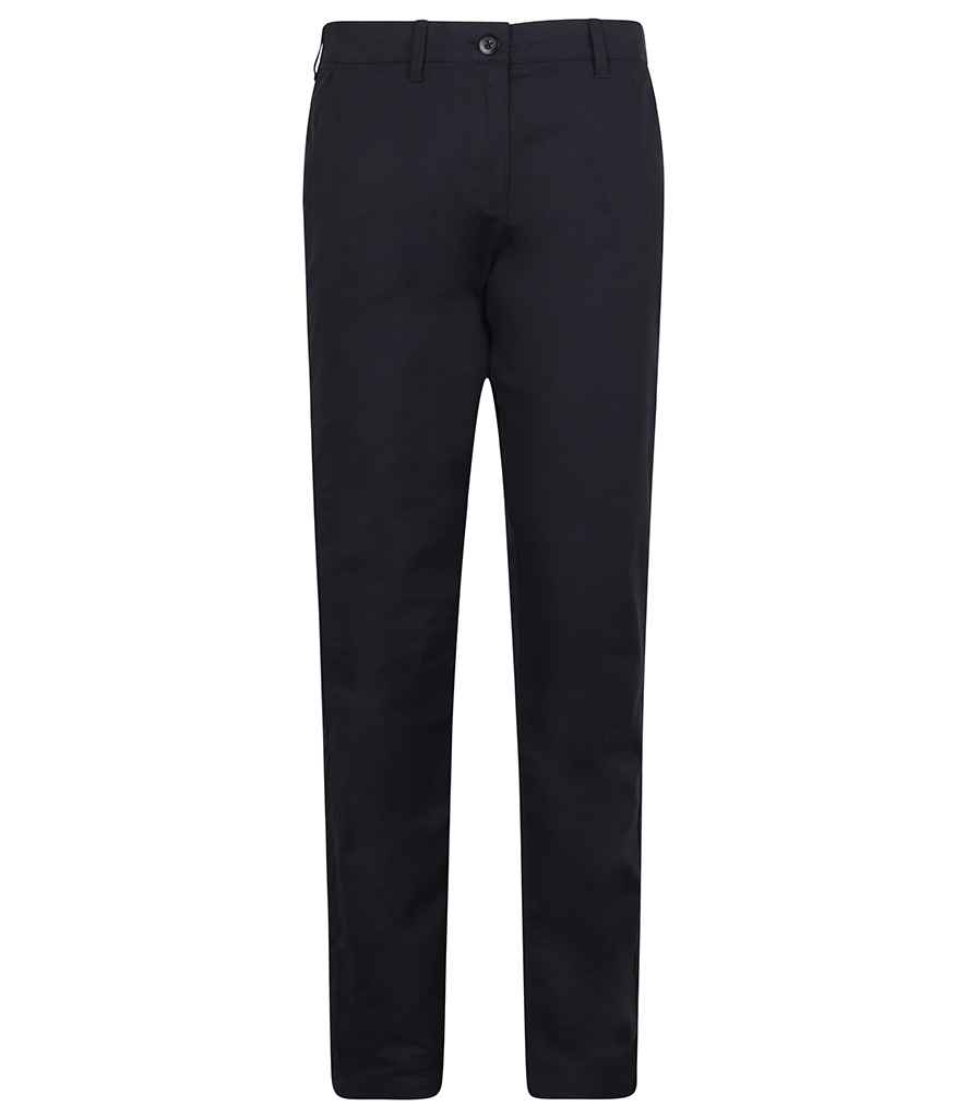 Henbury Ladies Stretch Chino Trousers - Navy